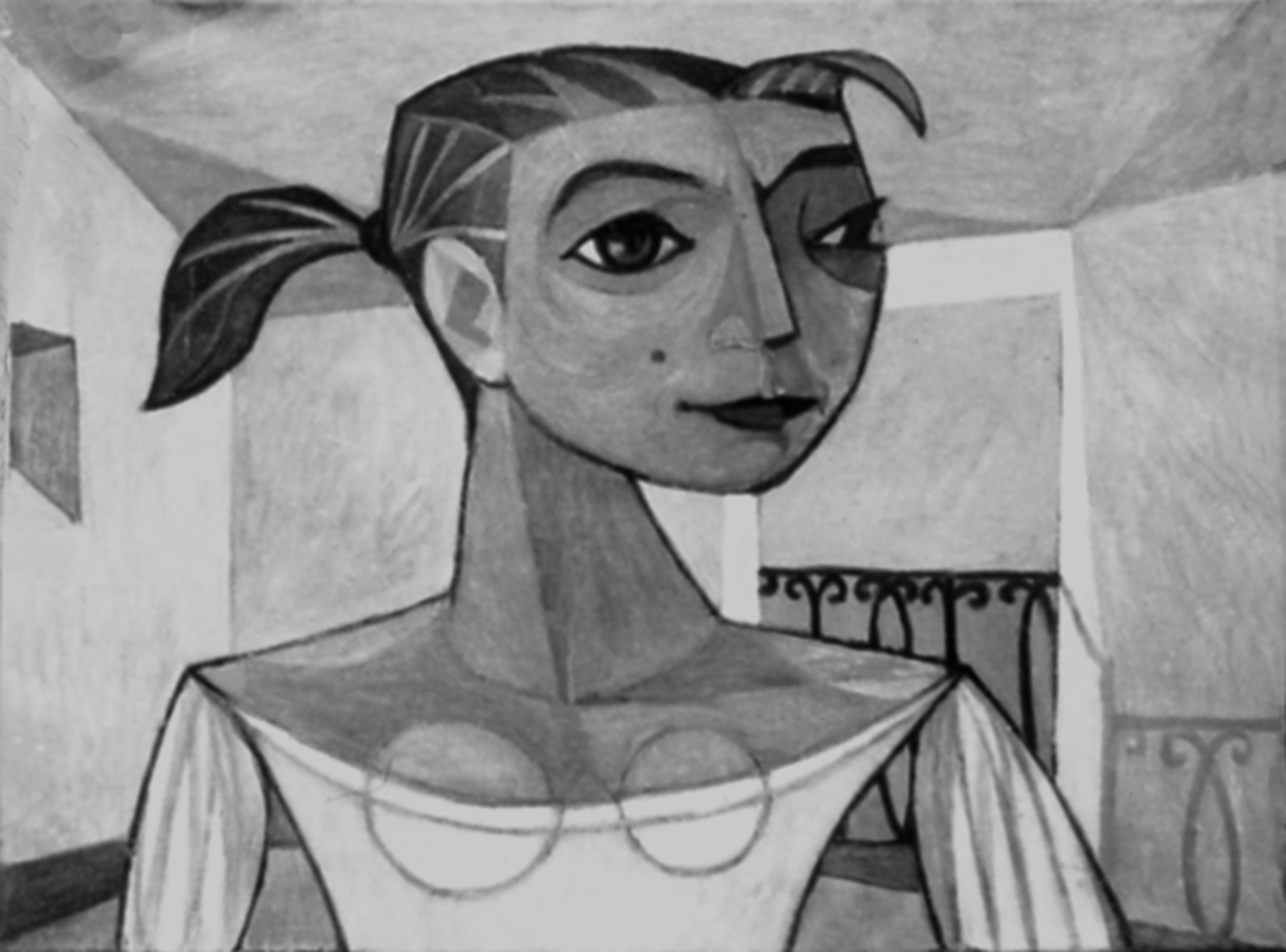 Jacqueline au grain de beauté, 1957